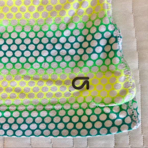 Gap Fit Racerback Activewear Tank Top yellow blue green white stripe - Picture 5 of 16